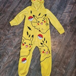 Pokemon Pikachu Yellow Kids Footie Onesie